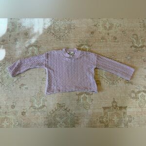 Cotton On Lavender Textured girls cropped Sweater